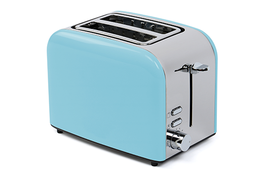 Retro blue toaster — precision grease lubrication for domestic appliances by NEUBOR manual stations
